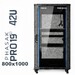 Armario Rack 42U 800x1000 | Phasak Pro PHO-8142 19 In